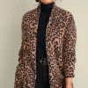 Online Soft Surroundings Sibyl Cashmere Printed Cardigan Leopard