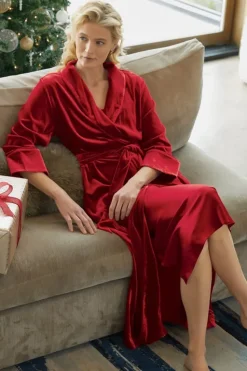 Fashion Soft Surroundings Silk Velvet Robe PlatinumGrey