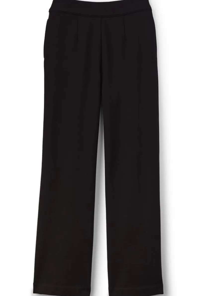 Best Soft Surroundings Soft Essential Ponte Wide Leg Pants Black