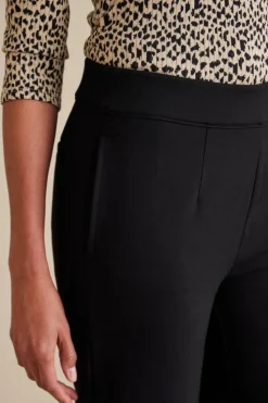 Best Soft Surroundings Soft Essential Ponte Wide Leg Pants Black