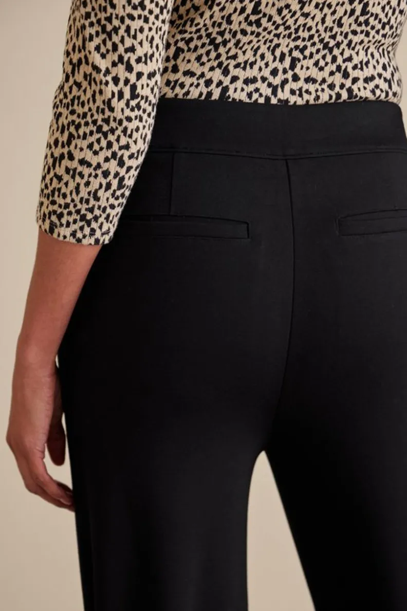 Best Soft Surroundings Soft Essential Ponte Wide Leg Pants Black