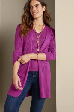 Online Soft Surroundings Soft Essential Ribbed Long Cardi