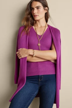 Online Soft Surroundings Soft Essential Ribbed Long Cardi