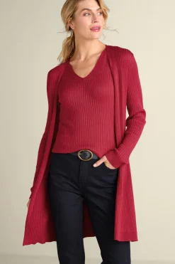Online Soft Surroundings Soft Essential Ribbed Long Cardi