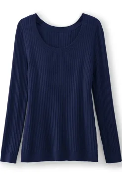 Sale Soft Surroundings Soft Essential Ribbed Pullover Sweater