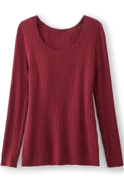 Sale Soft Surroundings Soft Essential Ribbed Pullover Sweater