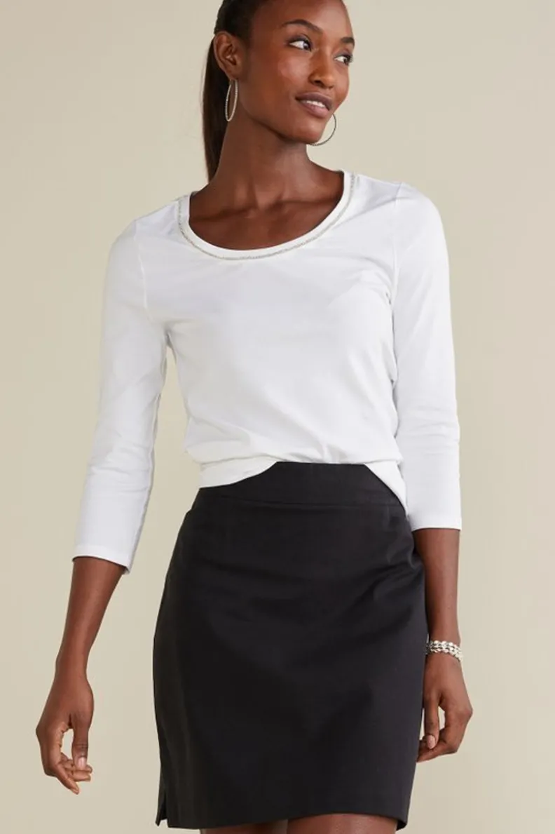 Hot Soft Surroundings Soft Essential Superla Skort Black