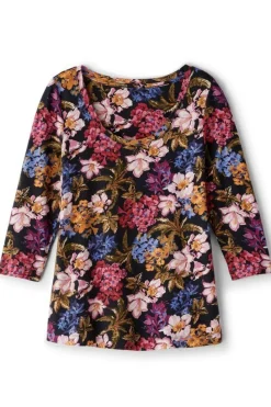 Outlet Soft Surroundings Soft Essential Supima 3/4 Sleeve Tee I