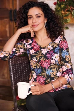 Outlet Soft Surroundings Soft Essential Supima 3/4 Sleeve Tee I