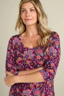 Hot Soft Surroundings Soft Essential Supima 3/4 Sleeve Tee