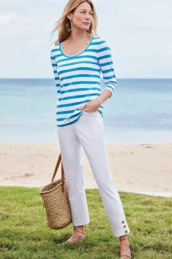 Hot Soft Surroundings Soft Essential Supima 3/4 Sleeve Tee