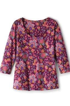 Hot Soft Surroundings Soft Essential Supima 3/4 Sleeve Tee