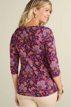 Hot Soft Surroundings Soft Essential Supima 3/4 Sleeve Tee