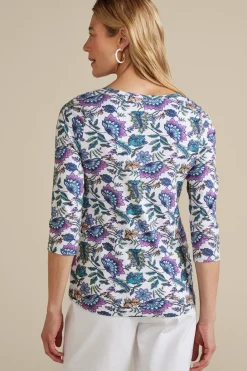 Outlet Soft Surroundings Soft Essential Supima 3/4 Sleeve Tee I