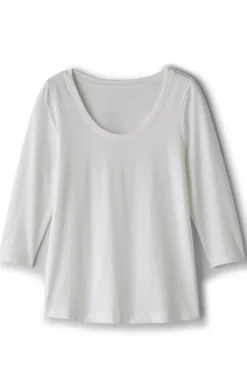 Hot Soft Surroundings Soft Essential Supima 3/4 Sleeve Tee