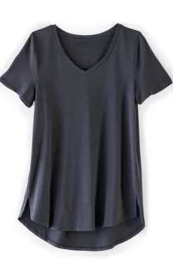 Outlet Soft Surroundings Soft Essential Supima Isabel Short Sleeve Tunic