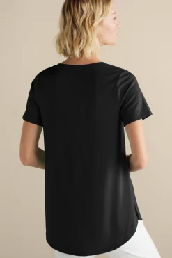 Outlet Soft Surroundings Soft Essential Supima Isabel Short Sleeve Tunic