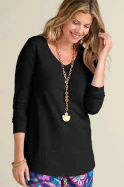Online Soft Surroundings Soft Essential Supima Isabel Long Sleeve Tunic