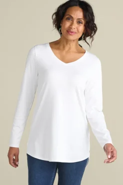 Online Soft Surroundings Soft Essential Supima Isabel Long Sleeve Tunic