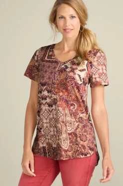 Outlet Soft Surroundings Soft Essential Supima Isabel Short Sleeve Tunic