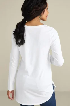 Online Soft Surroundings Soft Essential Supima Isabel Long Sleeve Tunic