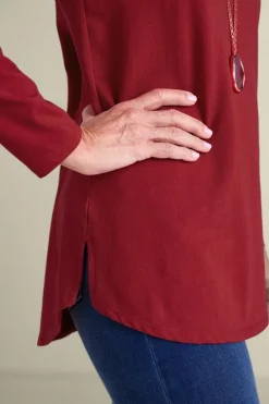 Online Soft Surroundings Soft Essential Supima Isabel Long Sleeve Tunic