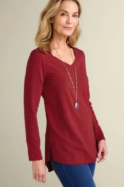 Online Soft Surroundings Soft Essential Supima Isabel Long Sleeve Tunic