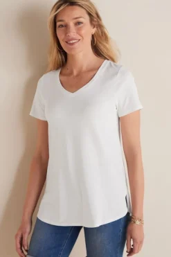 Outlet Soft Surroundings Soft Essential Supima Isabel Short Sleeve Tunic