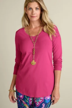Online Soft Surroundings Soft Essential Supima Isabel Long Sleeve Tunic