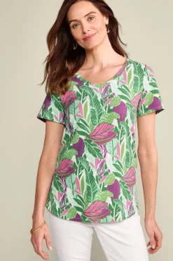 Outlet Soft Surroundings Soft Essential Supima Isabel Short Sleeve Tunic