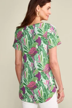 Outlet Soft Surroundings Soft Essential Supima Isabel Short Sleeve Tunic