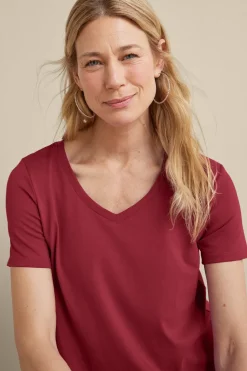 Outlet Soft Surroundings Soft Essential Supima Isabel Short Sleeve Tunic