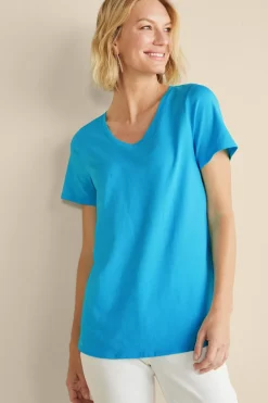 Outlet Soft Surroundings Soft Essential Supima Isabel Short Sleeve Tunic