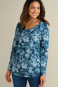 Online Soft Surroundings Soft Essential Supima Isabel Long Sleeve Tunic