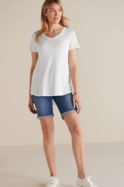 Outlet Soft Surroundings Soft Essential Supima Isabel Short Sleeve Tunic