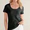 New Soft Surroundings Soft Essential Supima Short Sleeve Tee