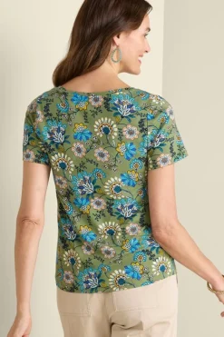 New Soft Surroundings Soft Essential Supima Short Sleeve Tee