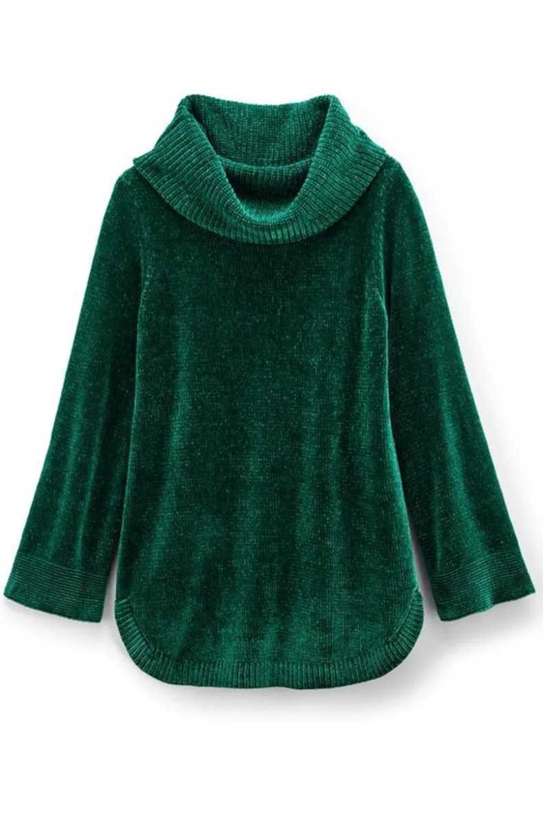 Discount Soft Surroundings Soft Winds Chenille Tunic Sweater