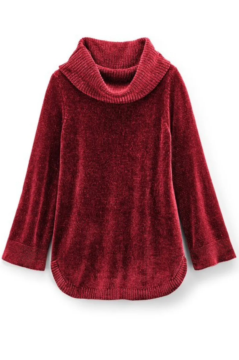 Discount Soft Surroundings Soft Winds Chenille Tunic Sweater
