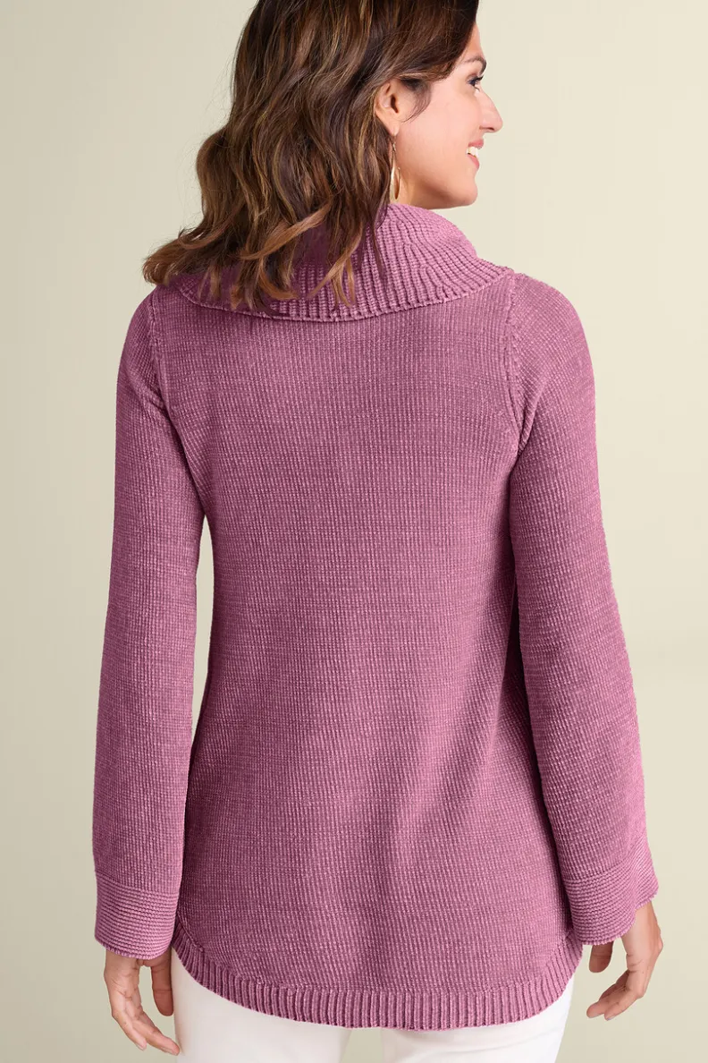 Discount Soft Surroundings Soft Winds Chenille Tunic Sweater