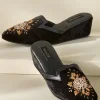 Online Soft Surroundings Solana Embellished Slide Black