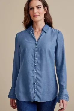 Best Soft Surroundings Sonnet Tencel™ Shirt Chambray
