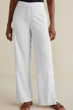 Clearance Soft Surroundings Sonoma Linen Blend Wide Leg Pants