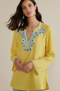 Outlet Soft Surroundings Soraya Embellished Tunic Sunstruck
