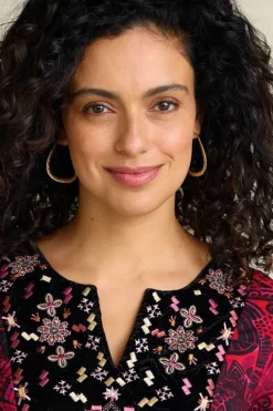 Best Soft Surroundings Soreli Hammered Hoop Earrings Gold