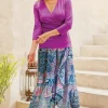 New Soft Surroundings Sumarti Midi Skirt SafiTapestry