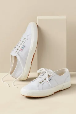 Clearance Soft Surroundings Superga Leather Sneaker OpticalWhiteFavorio