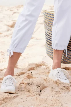 Clearance Soft Surroundings Superga Leather Sneaker OpticalWhiteFavorio