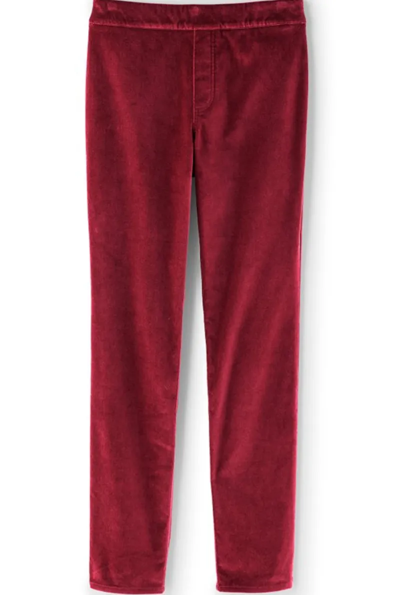 Hot Soft Surroundings Sutton Velveteen Pull-On Slim Leg Pants
