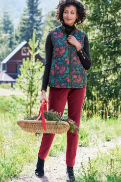 Hot Soft Surroundings Sutton Velveteen Pull-On Slim Leg Pants